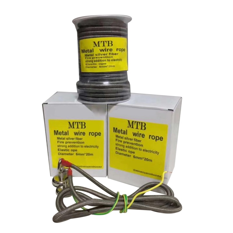 Tali elektrostatik serat perak